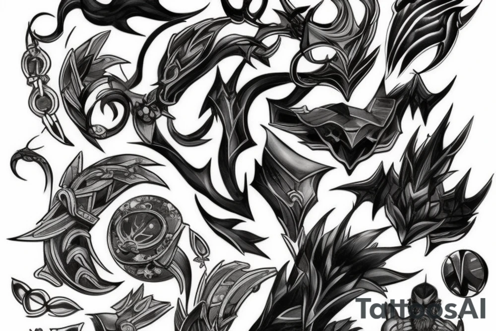 Shen from league of legend tattoo idea