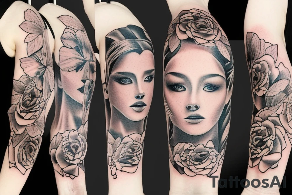 Woman tattoo idea