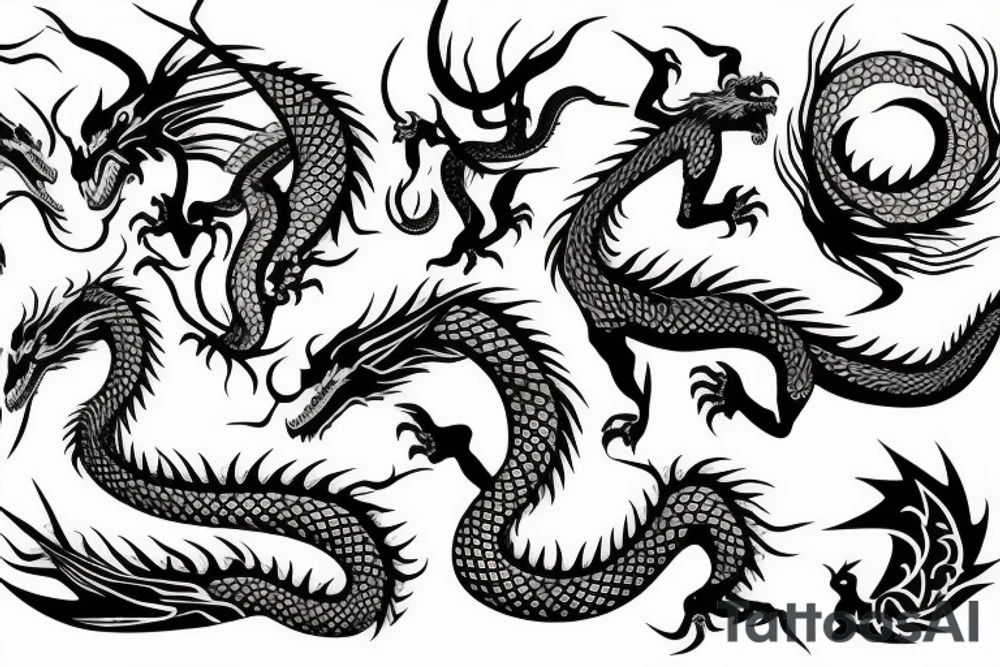 Dragon tattoo idea