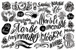 a word that says nothing is impossible tattoo idea