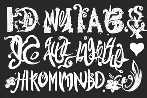 a minimal word tatoo that says nothing is impossible tattoo idea
