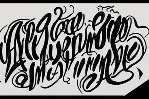 a minimal word tatoo that says nothing is impossible in english more simple and more obvius tattoo idea
