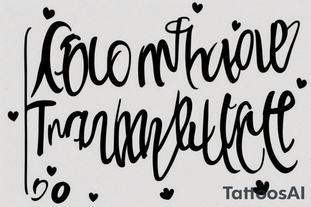 a minimal word tattoo that says try harder in English language more simple and more obvious translate it in english tattoo idea