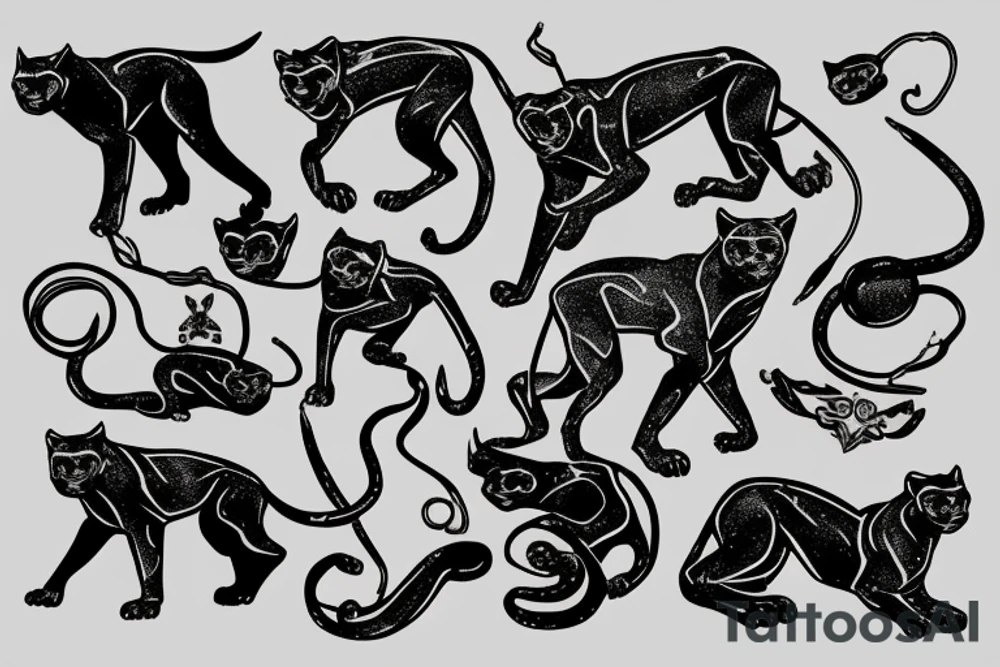 Panther tattoo idea