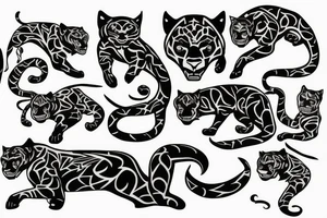 Panther tattoo idea