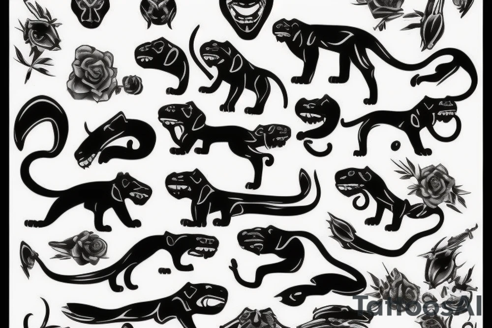 Panther tattoo idea