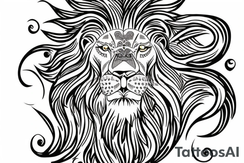 Stoic Lion tattoo idea