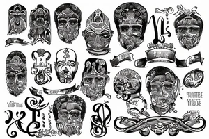 virtues of stoicism tattoo idea