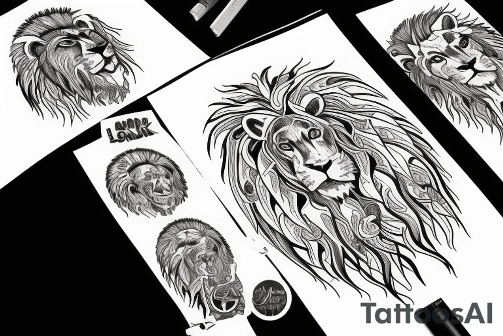 lion tattoo idea