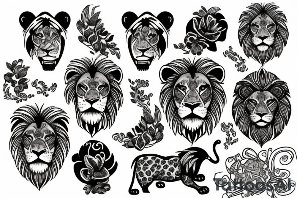 lion tattoo idea