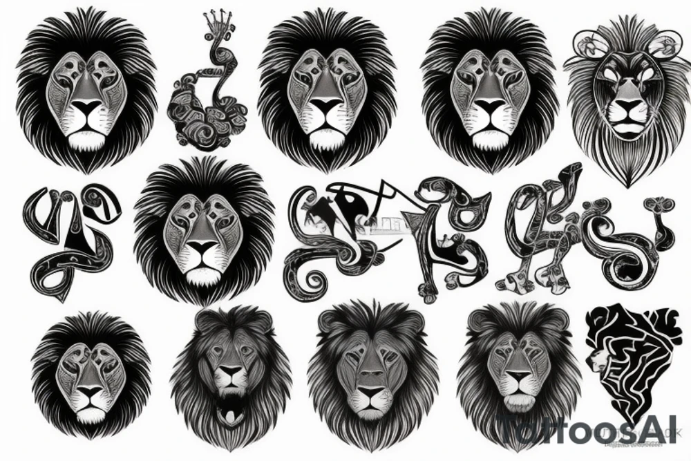 lion tattoo idea