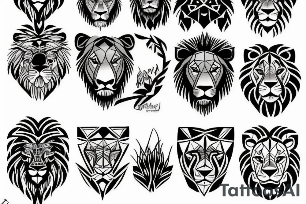 lion tattoo idea
