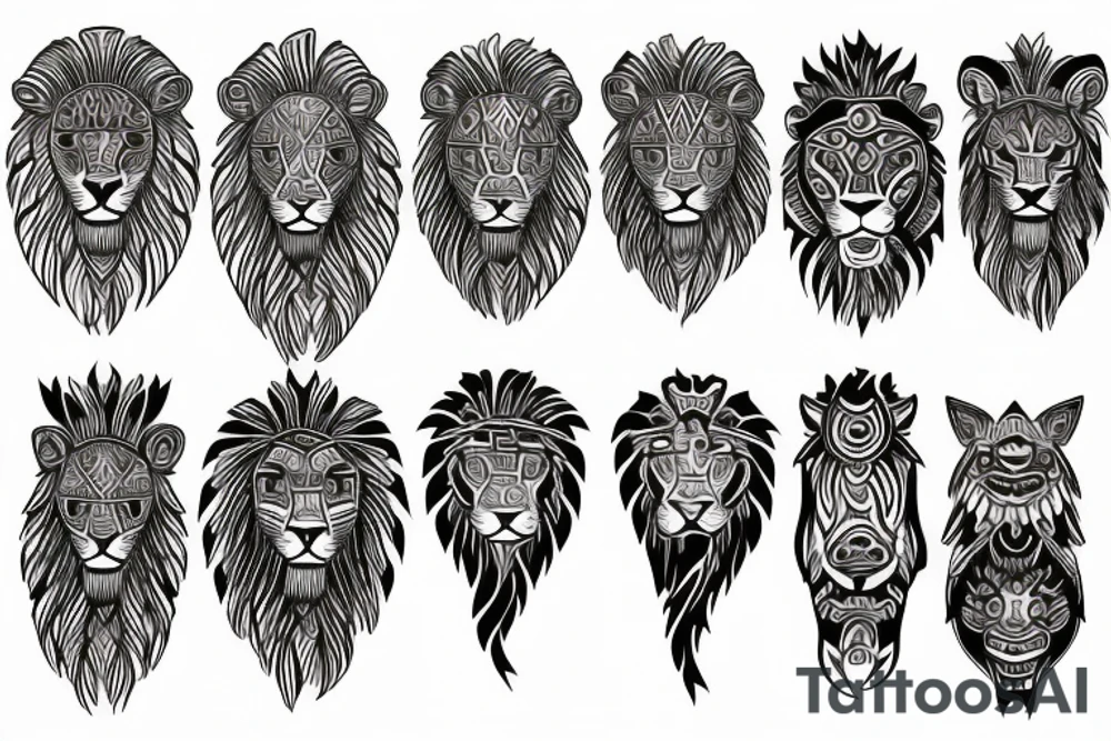 lion tattoo idea