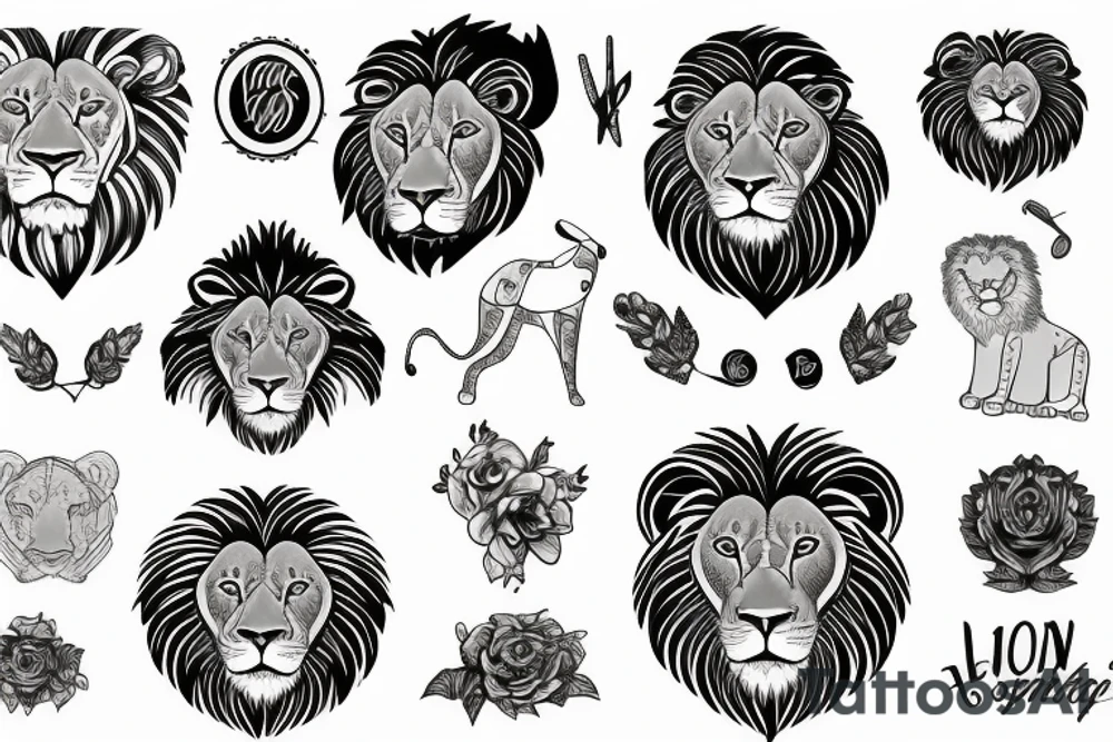 lion tattoo idea