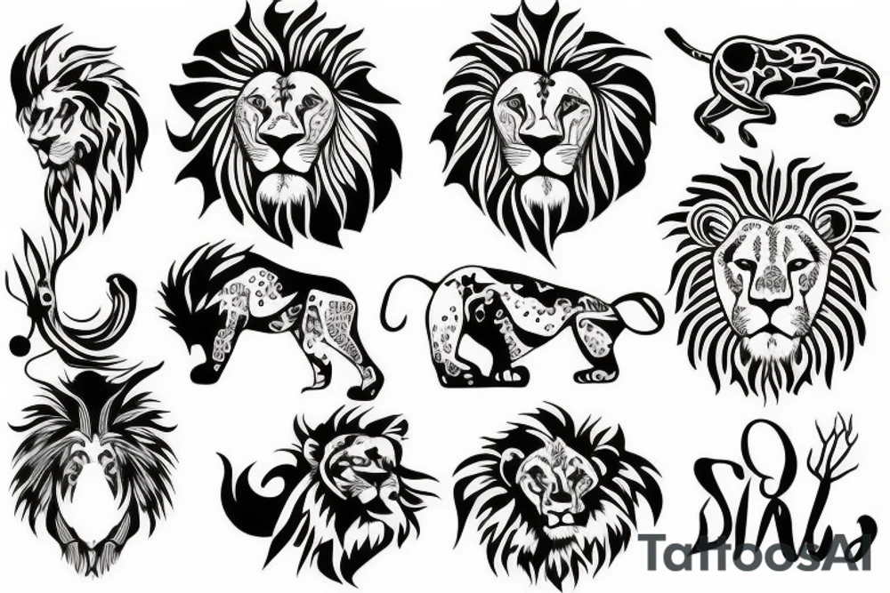 lion tattoo idea