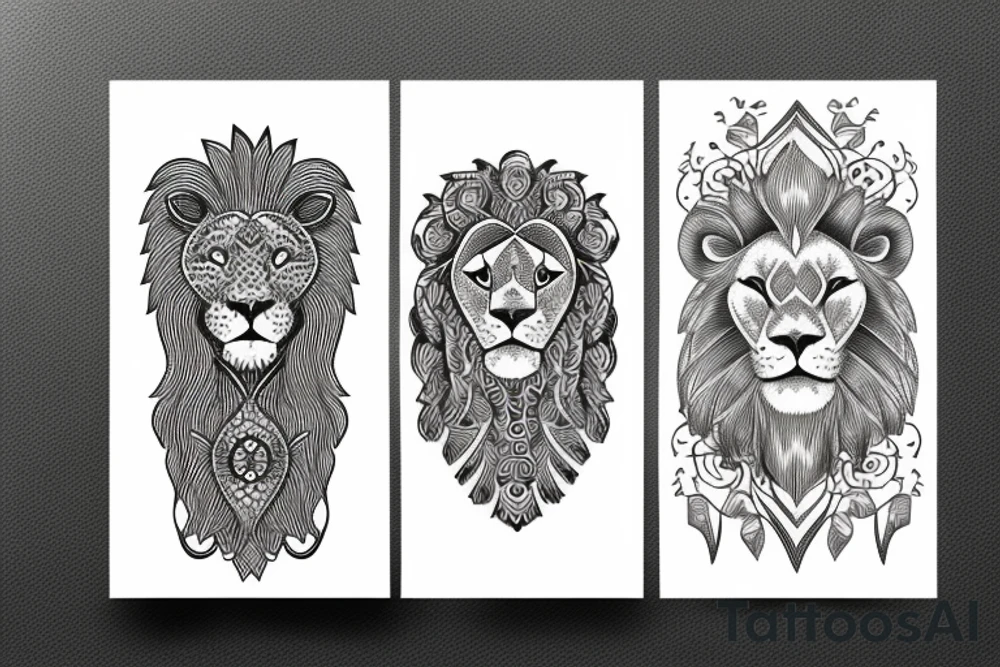 lion tattoo idea