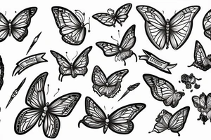 St Christopher butterfly tattoo idea