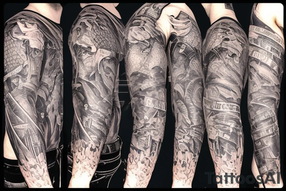 Mechanic sleeve tattoo idea