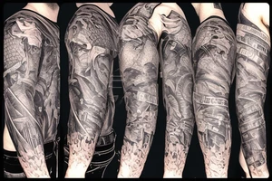 Mechanic sleeve tattoo idea