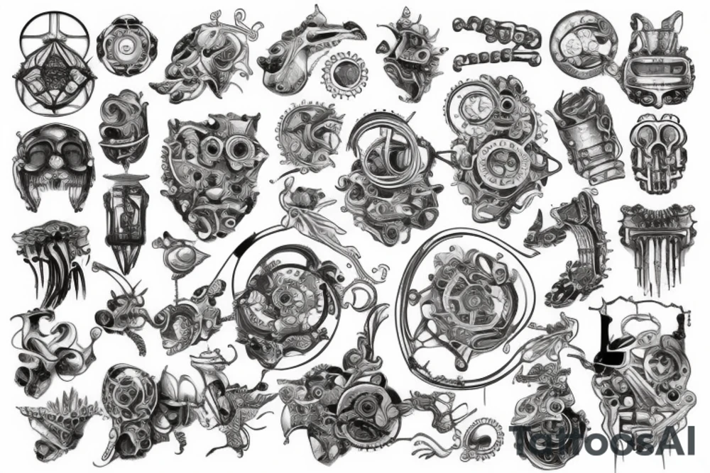 Mechanical tattoo idea