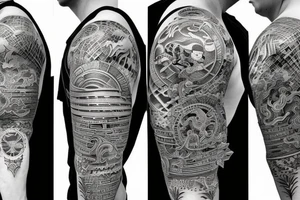 Samurai warrior, full human tattoo idea