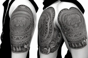 elephant in bavaria tattoo idea