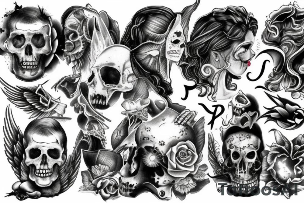 Heaven and Hell tattoo idea