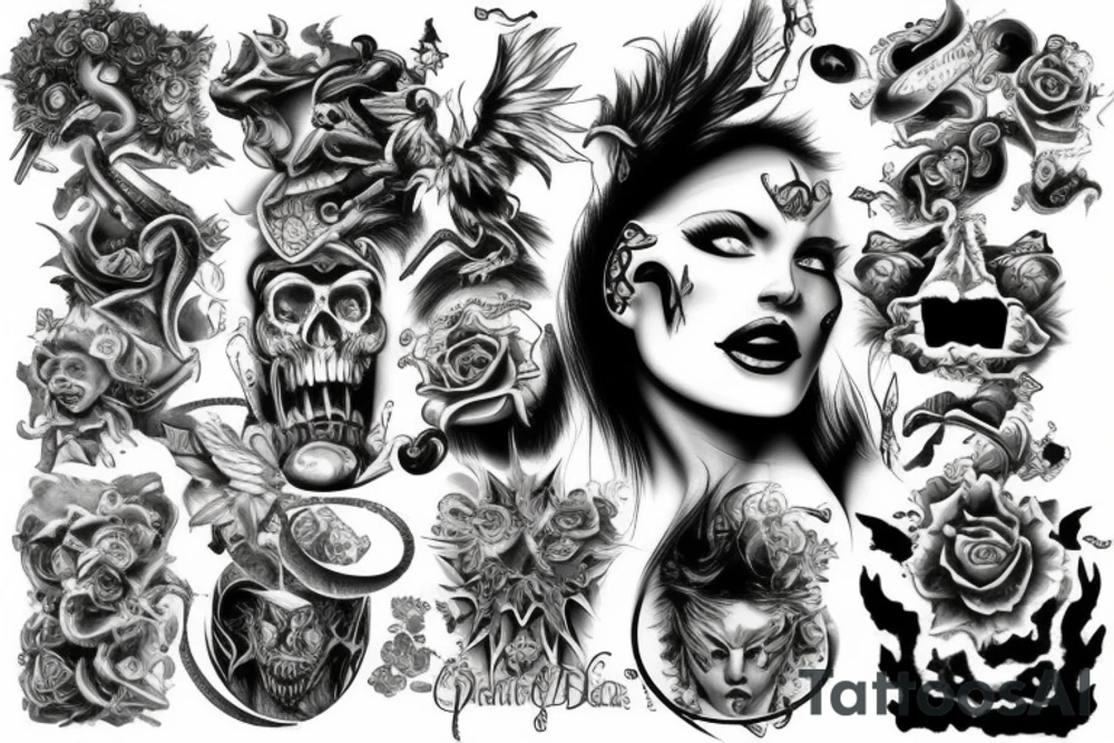 Heaven and Hell tattoo idea