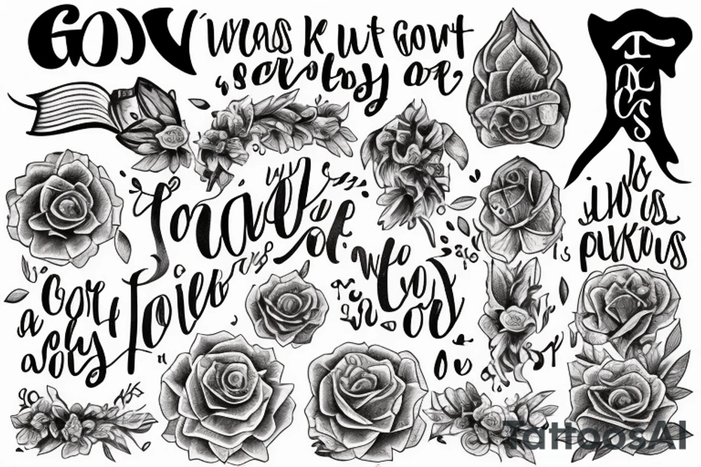 we know that all things work together for good to those who love God, to those who are the called according to His purpose tattoo idea