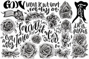 we know that all things work together for good to those who love God, to those who are the called according to His purpose tattoo idea