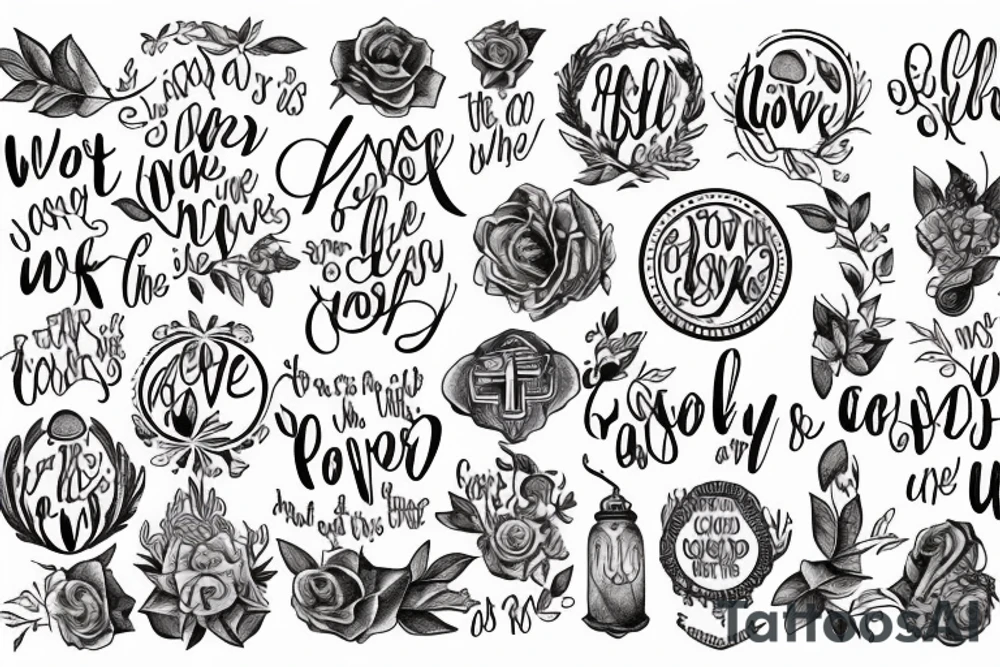 we know that all things work together for good to those who love God, to those who are the called according to His purpose tattoo idea