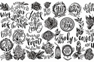 we know that all things work together for good to those who love God, to those who are the called according to His purpose tattoo idea