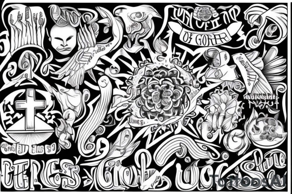 we know that all things work together for good to those who love God, to those who are the called according to His purpose tattoo idea