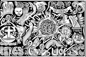 we know that all things work together for good to those who love God, to those who are the called according to His purpose tattoo idea