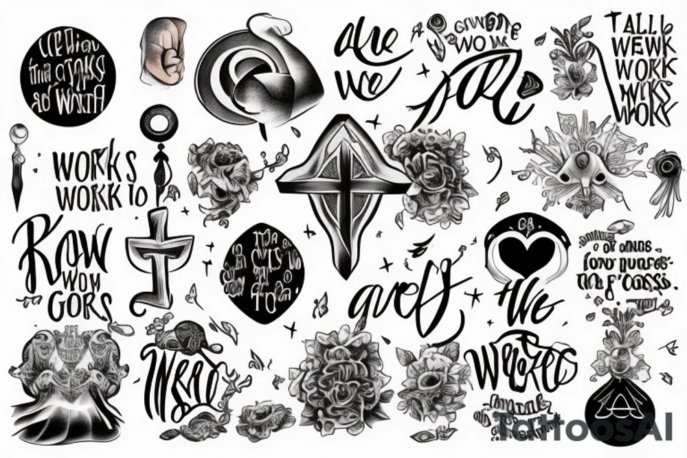 we know that all things work together for good to those who love God, to those who are the called according to His purpose tattoo idea