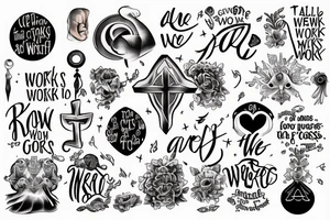 we know that all things work together for good to those who love God, to those who are the called according to His purpose tattoo idea