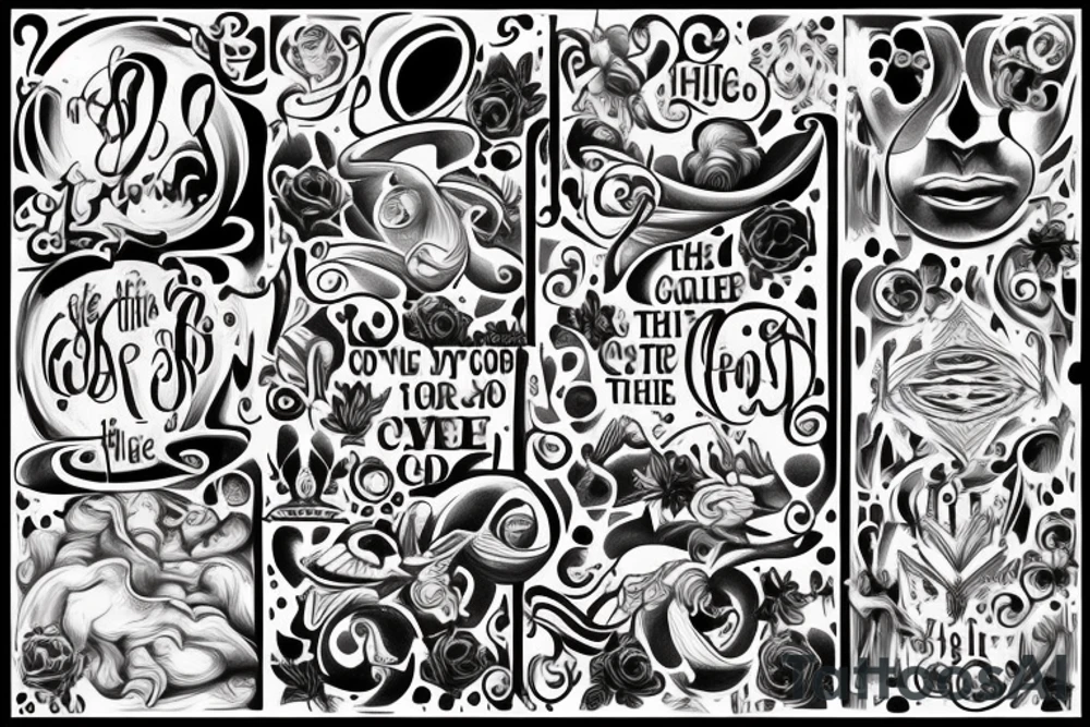 all things work together for good to those who love God, to those who are the called according to His purpose tattoo idea