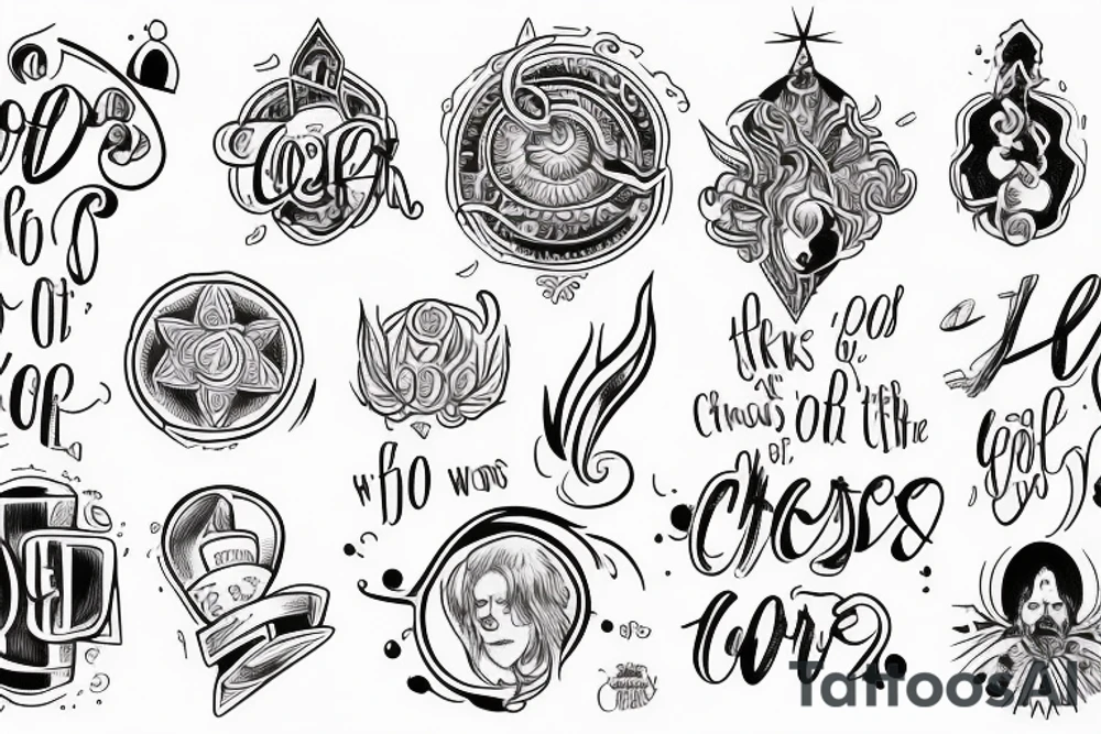 all things work together for good to those who love God, to those who are the called according to His purpose tattoo idea