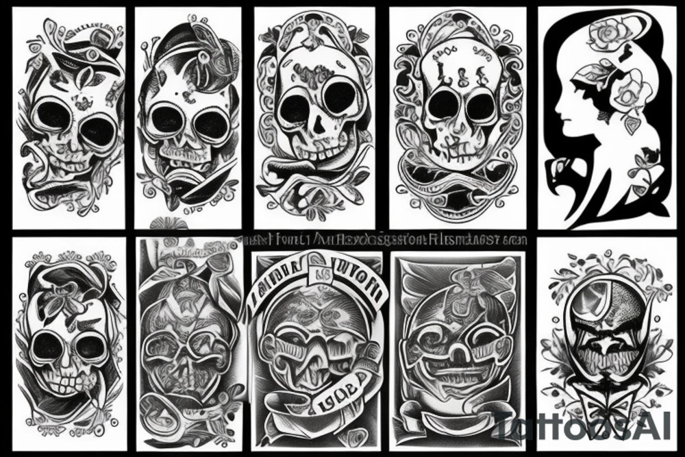 little tattoos in old school style tattoo idea