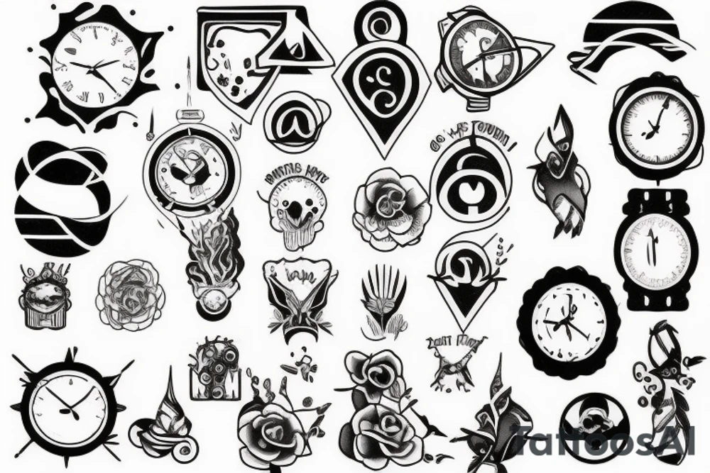 little tattoos in old school style tattoo idea