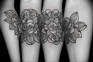 little tattoos of katata in old school style tattoo idea