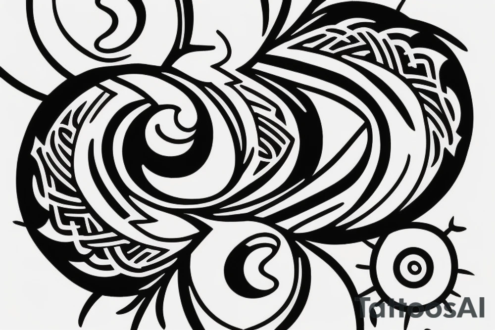Yin and yang tattoo idea