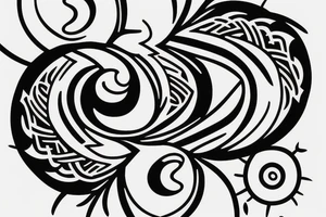 Yin and yang tattoo idea