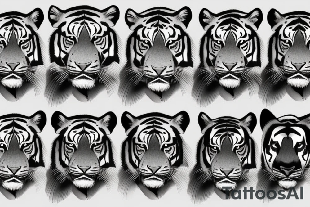 Moving tiger tattoo tattoo idea