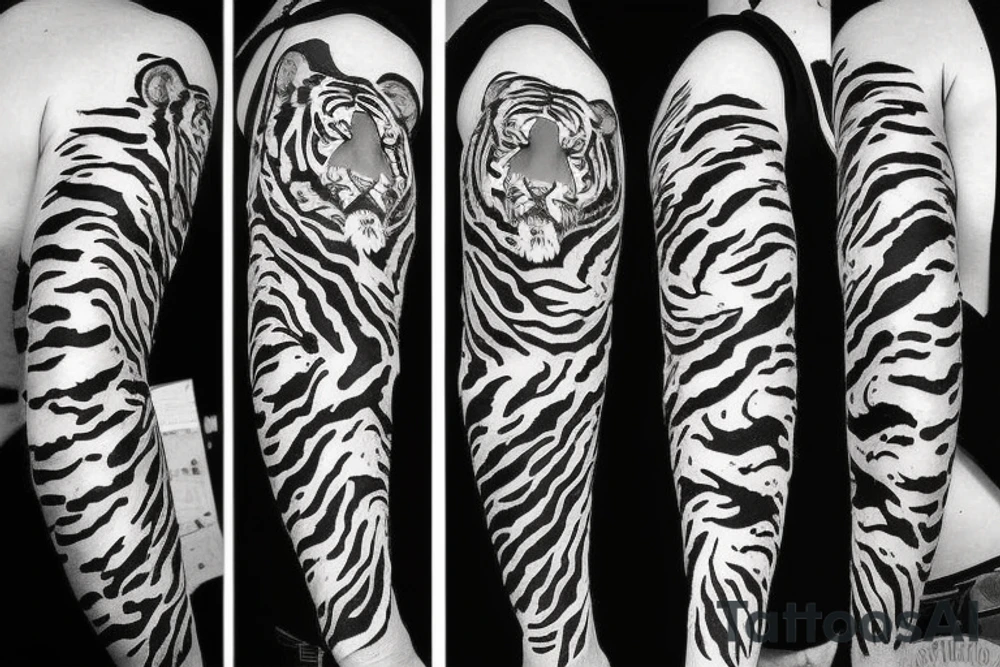 Moving tiger tattoo tattoo idea
