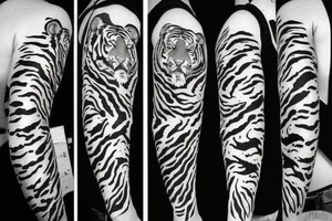 Moving tiger tattoo tattoo idea