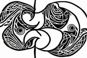 Yin and yang nature tattoo tattoo idea