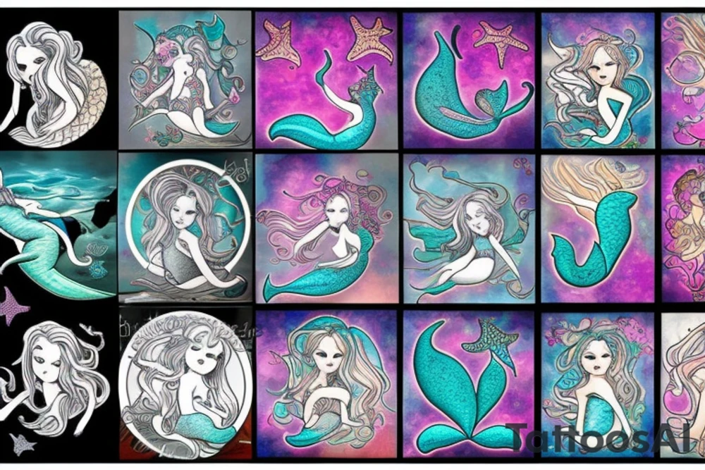 Mermaid tattoo idea