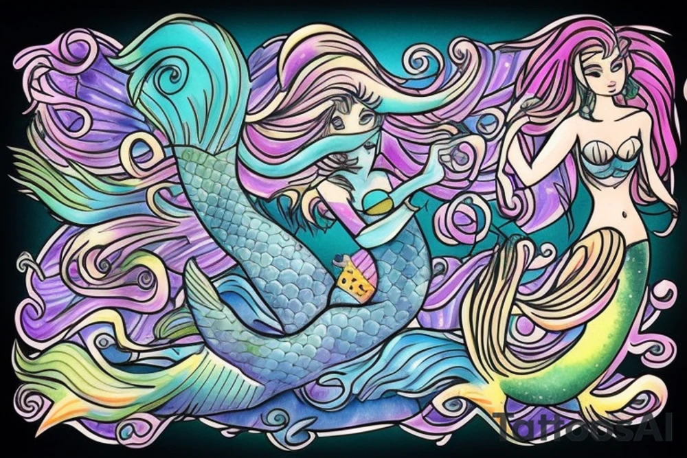 Mermaid tattoo idea
