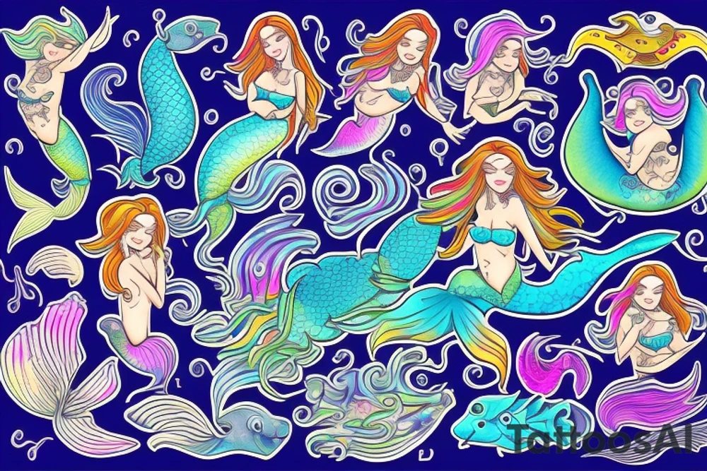 Mermaid tattoo idea